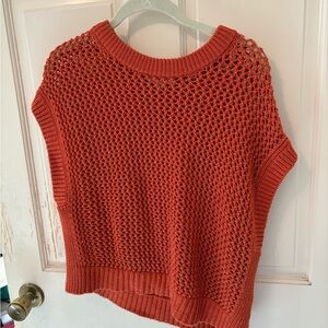 Madewell Women's Knit Sweater in Vibrant Orange